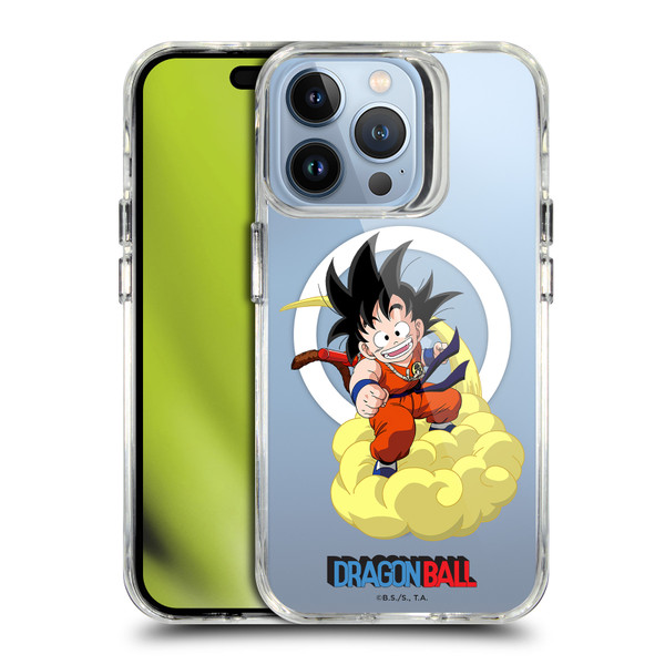 Dragon Ball Iconic Graphics Young Goku SHOCKPROOF BUMPER CASE COMPATIBLE WITH Apple iPhone 13 Pro & MAGSAFE