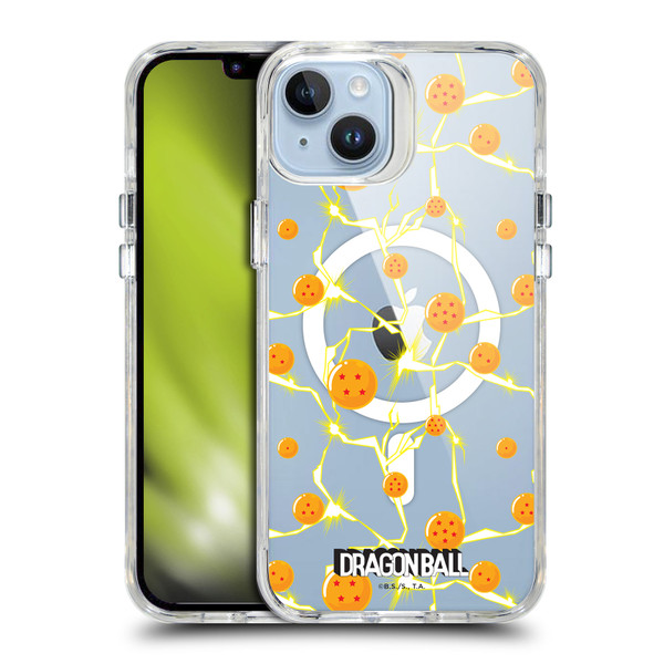 Dragon Ball Iconic Graphics Dragon Balls Pattern SHOCKPROOF BUMPER CASE COMPATIBLE WITH Apple iPhone 14 Plus & MAGSAFE