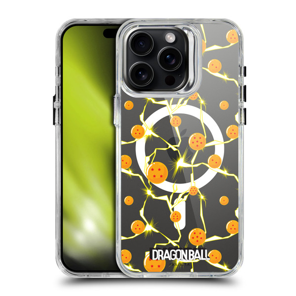 Dragon Ball Iconic Graphics Dragon Balls Pattern SHOCKPROOF BUMPER CASE COMPATIBLE WITH Apple iPhone 15 Pro Max & MAGSAFE