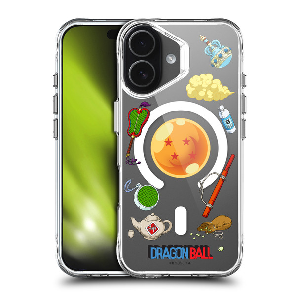 Dragon Ball Iconic Graphics Items Collage SHOCKPROOF BUMPER CASE COMPATIBLE WITH Apple iPhone 17 & MAGSAFE