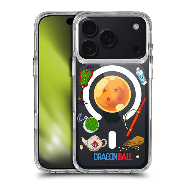 Dragon Ball Iconic Graphics Items Collage SHOCKPROOF BUMPER CASE COMPATIBLE WITH Apple iPhone 17 Pro & MAGSAFE