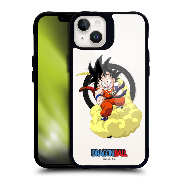 Dragon Ball Iconic Graphics Young Goku BLACK SHOCKPROOF BUMPER CASE COMPATIBLE WITH Apple iPhone 14 Plus & MAGSAFE