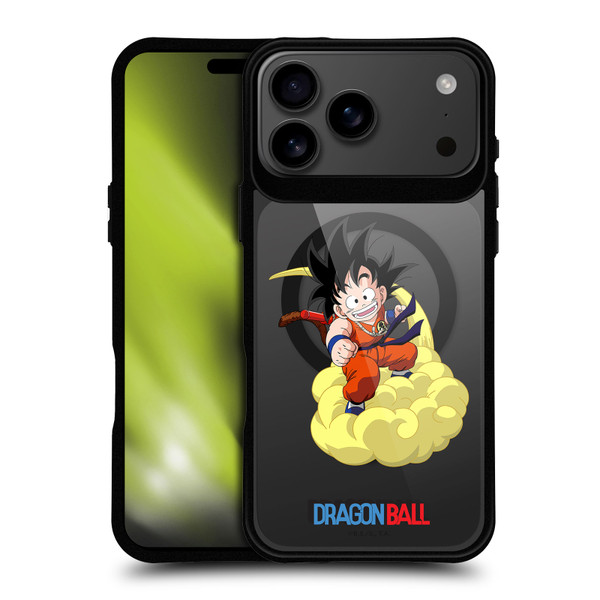 Dragon Ball Iconic Graphics Young Goku BLACK SHOCKPROOF BUMPER CASE COMPATIBLE WITH Apple iPhone 17 Pro Max & MAGSAFE