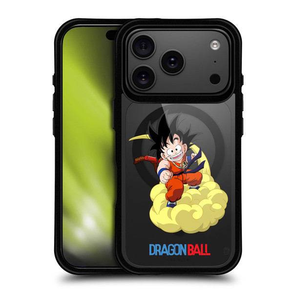 Dragon Ball Iconic Graphics Young Goku BLACK SHOCKPROOF BUMPER CASE COMPATIBLE WITH Apple iPhone 17 Pro & MAGSAFE