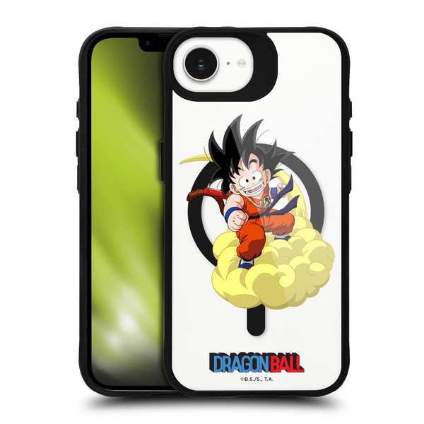 Dragon Ball Iconic Graphics Young Goku BLACK SHOCKPROOF BUMPER CASE COMPATIBLE WITH Apple iPhone 16e / Apple iPhone 17e & MAGSAFE