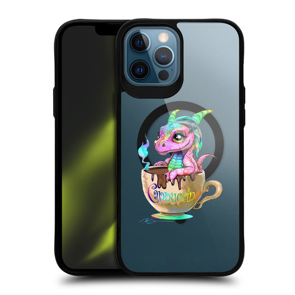 Ruth Thompson Cups and Dragons Cappuccino BLACK SHOCKPROOF BUMPER CASE COMPATIBLE WITH Apple iPhone 12 Pro Max & MAGSAFE