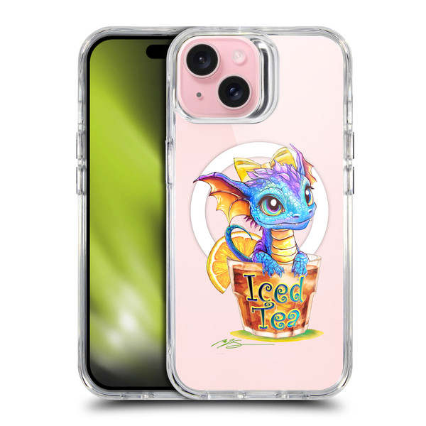 Ruth Thompson Cups and Dragons Iced Tea SHOCKPROOF BUMPER CASE COMPATIBLE WITH Apple iPhone 15 & MAGSAFE