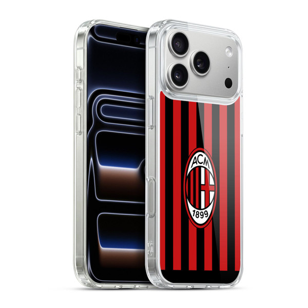 AC Milan 2022/23 Home Kit Soft Gel Case for Apple iPhone 17 Pro Max