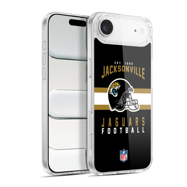 NFL Jacksonville Jaguars Graphics Helmet Typography Soft Gel Case for Apple iPhone 17 Air