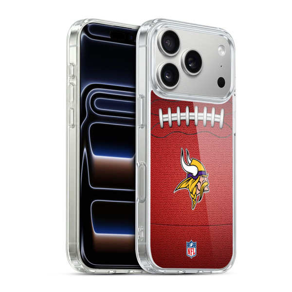 NFL Minnesota Vikings Graphics Football Soft Gel Case for Apple iPhone 17 Pro