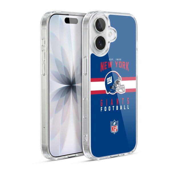 NFL New York Giants Graphics Helmet Typography Soft Gel Case for Apple iPhone 17