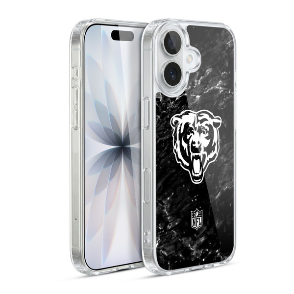 NFL Chicago Bears Artwork Marble Soft Gel Case for Apple iPhone 17