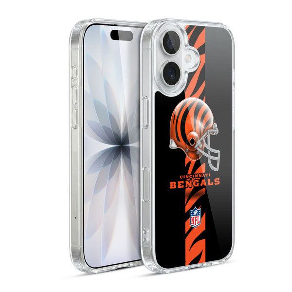 NFL Cincinnati Bengals Logo Helmet Soft Gel Case for Apple iPhone 17
