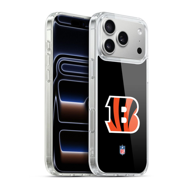 NFL Cincinnati Bengals Logo Plain Soft Gel Case for Apple iPhone 17 Pro Max