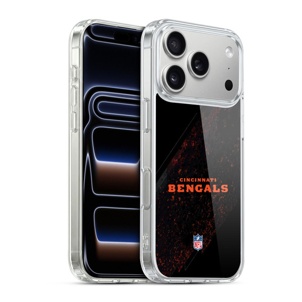 NFL Cincinnati Bengals Logo Blur Soft Gel Case for Apple iPhone 17 Pro