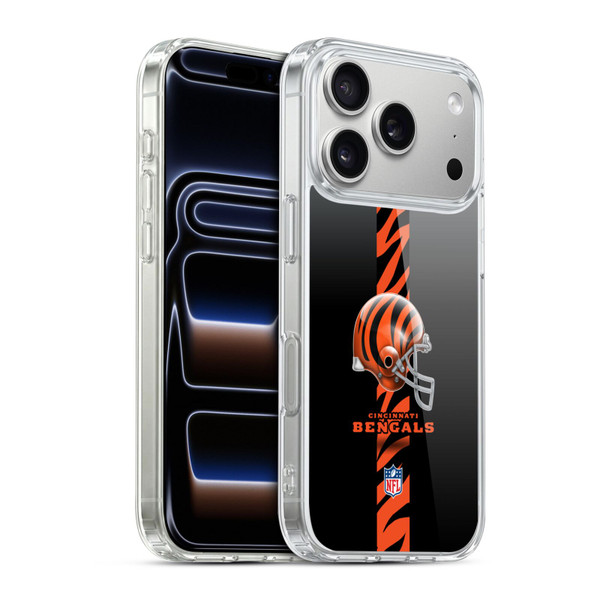 NFL Cincinnati Bengals Logo Helmet Soft Gel Case for Apple iPhone 17 Pro