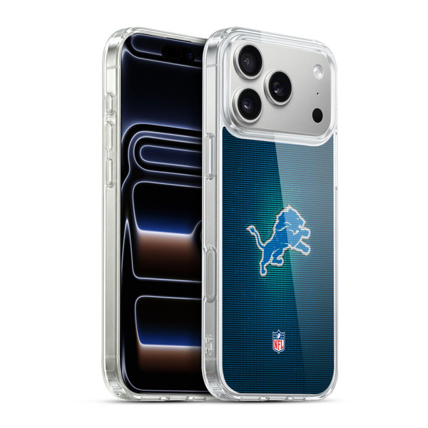 NFL Detroit Lions Artwork LED Soft Gel Case for Apple iPhone 17 Pro Max