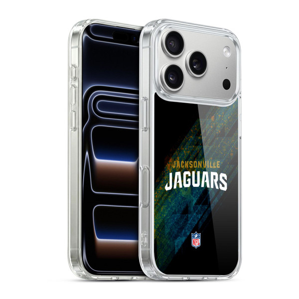 NFL Jacksonville Jaguars Logo Blur Soft Gel Case for Apple iPhone 17 Pro
