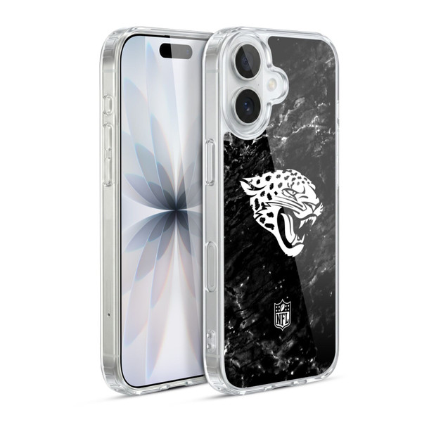 NFL Jacksonville Jaguars Artwork Marble Soft Gel Case for Apple iPhone 17