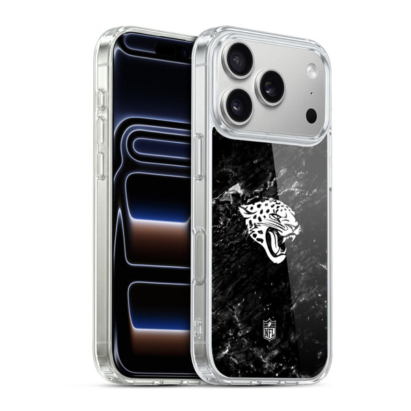 NFL Jacksonville Jaguars Artwork Marble Soft Gel Case for Apple iPhone 17 Pro