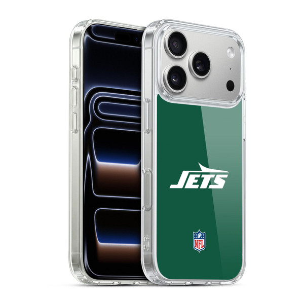 NFL New York Jets Logo Plain Soft Gel Case for Apple iPhone 17 Pro