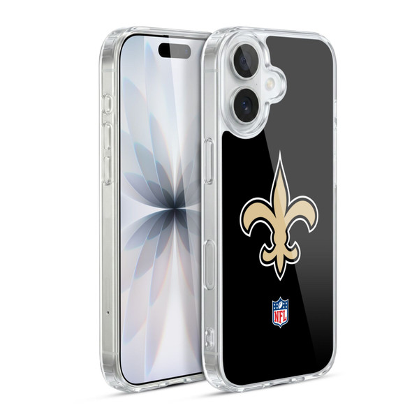 NFL New Orleans Saints Logo Plain Soft Gel Case for Apple iPhone 17