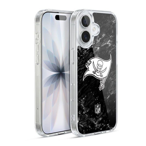 NFL Tampa Bay Buccaneers Artwork Marble Soft Gel Case for Apple iPhone 17