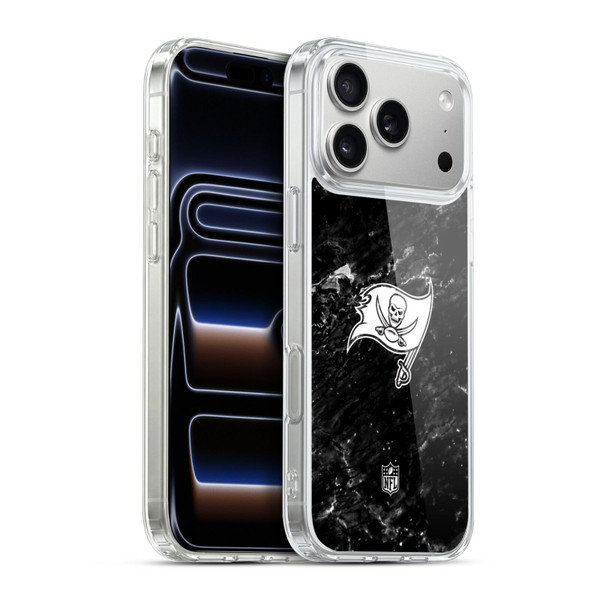 NFL Tampa Bay Buccaneers Artwork Marble Soft Gel Case for Apple iPhone 17 Pro Max