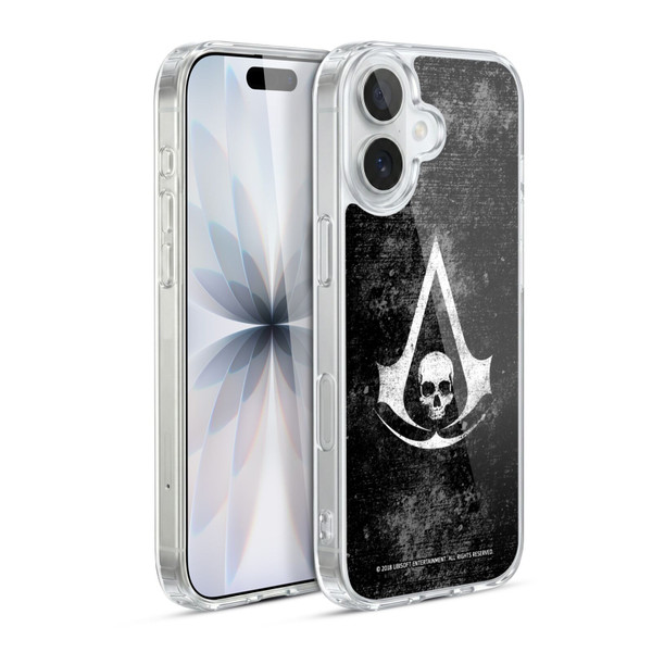 Assassin's Creed Black Flag Logos Grunge Soft Gel Case for Apple iPhone 17