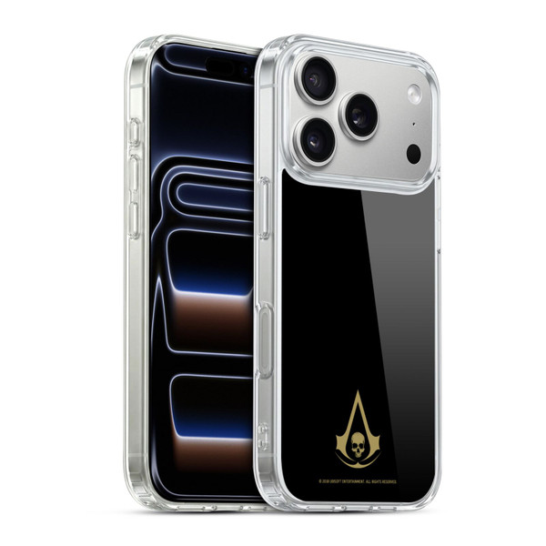 Assassin's Creed Black Flag Logos Gold Soft Gel Case for Apple iPhone 17 Pro