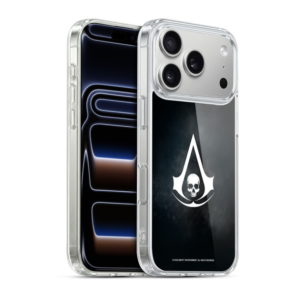 Assassin's Creed Black Flag Logos White Soft Gel Case for Apple iPhone 17 Pro