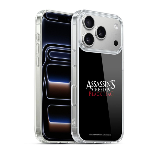 Assassin's Creed Black Flag Logos White And Red Soft Gel Case for Apple iPhone 17 Pro