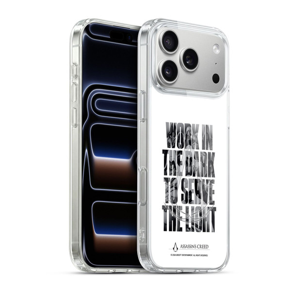 Assassin's Creed Legacy Typography Double Exposure Soft Gel Case for Apple iPhone 17 Pro Max