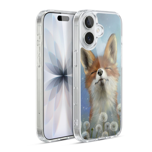 Ash Evans Animals Dandelion Fox Soft Gel Case for Apple iPhone 17