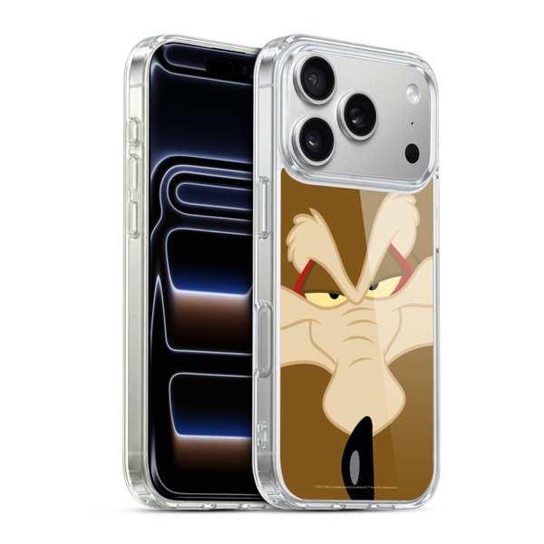Looney Tunes Full Face Wile E. Coyote Soft Gel Case for Apple iPhone 17 Pro