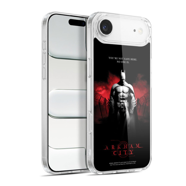 Batman Arkham City Graphics Batman Not Safe Here Soft Gel Case for Apple iPhone 17 Air