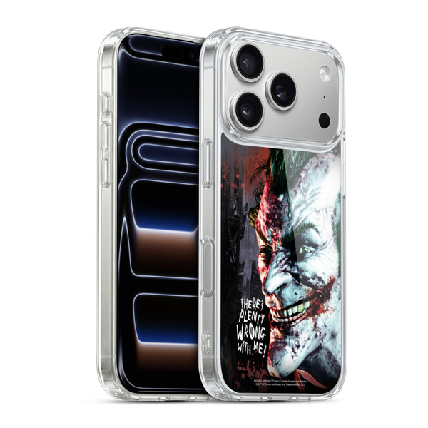 Batman Arkham City Graphics Joker Wrong With Me Soft Gel Case for Apple iPhone 17 Pro
