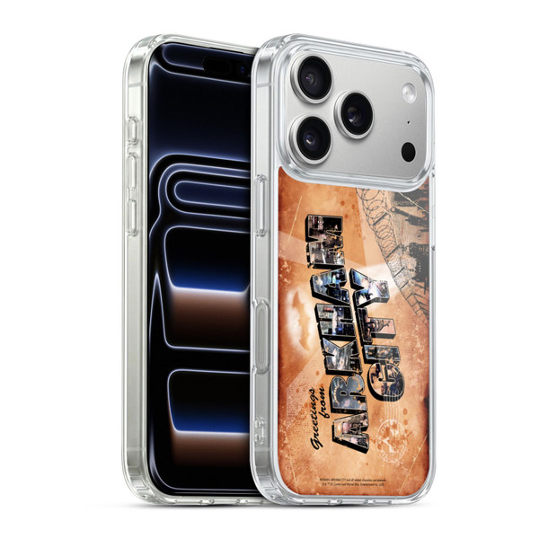 Batman Arkham City Graphics Postcard Soft Gel Case for Apple iPhone 17 Pro