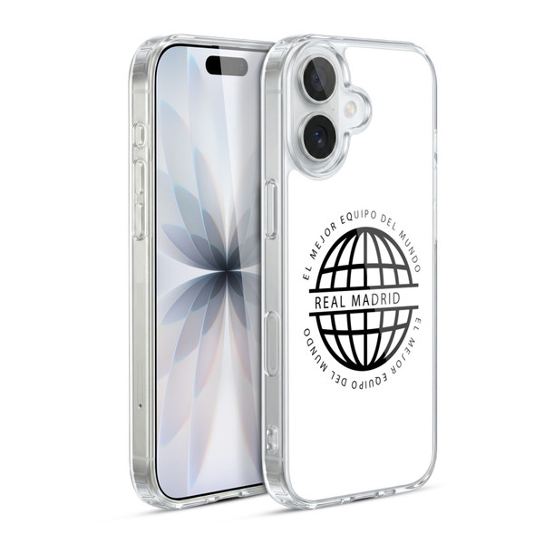 Real Madrid CF Legend Black Logo Soft Gel Case for Apple iPhone 17