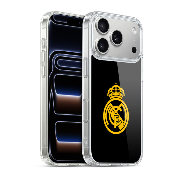 Real Madrid CF Origin Gold Logo Soft Gel Case for Apple iPhone 17 Pro