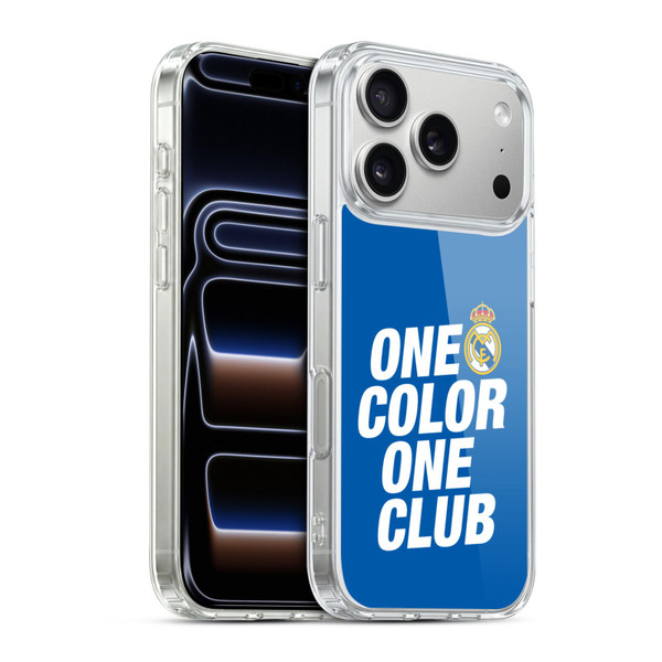 Real Madrid CF Origin One Color Soft Gel Case for Apple iPhone 17 Pro