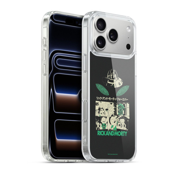 Rick And Morty Duo Graphics Portals Soft Gel Case for Apple iPhone 17 Pro Max