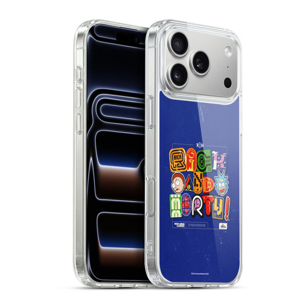 Rick And Morty Duo Graphics Typography Soft Gel Case for Apple iPhone 17 Pro Max