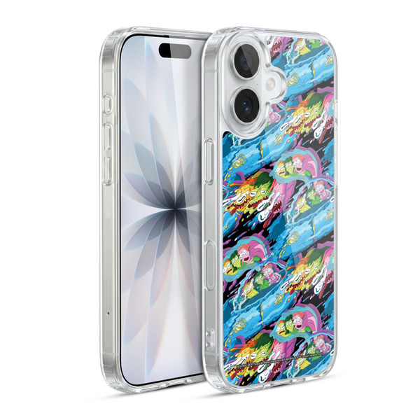 Rick And Morty Season 5 Graphics Warp Pattern Soft Gel Case for Apple iPhone 17