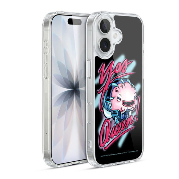 Rick And Morty Season 5 Graphics Yas Queen! Soft Gel Case for Apple iPhone 17