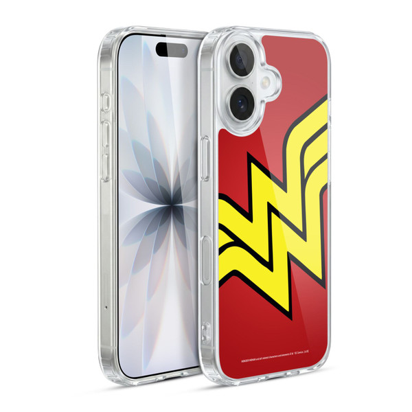 Wonder Woman DC Comics Logos Oversized Soft Gel Case for Apple iPhone 17