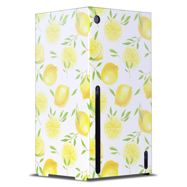 Katerina Kirilova Patterns Lemons Game Console Wrap Case Cover for Microsoft Xbox Series X