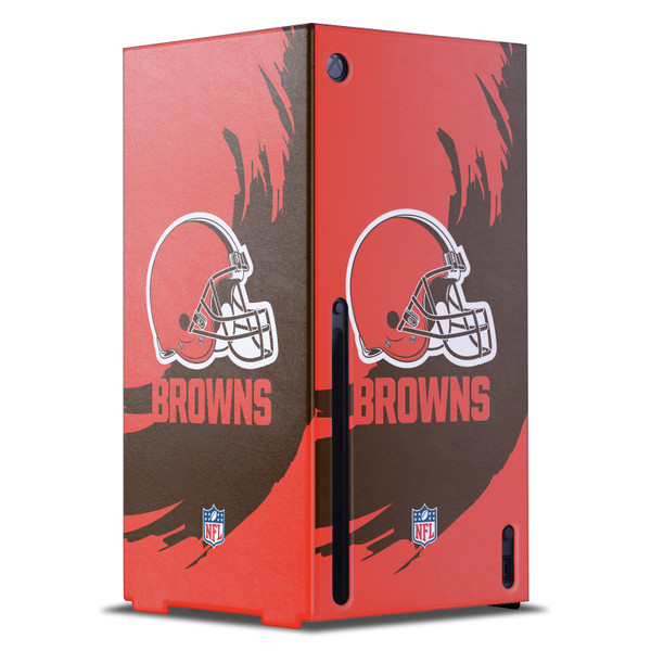 NFL Cleveland Browns Sweep Stroke Game Console Wrap Case Cover for Microsoft Xbox Series X