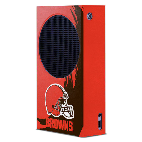NFL Cleveland Browns Sweep Stroke Game Console Wrap Case Cover for Microsoft Xbox Series S Console