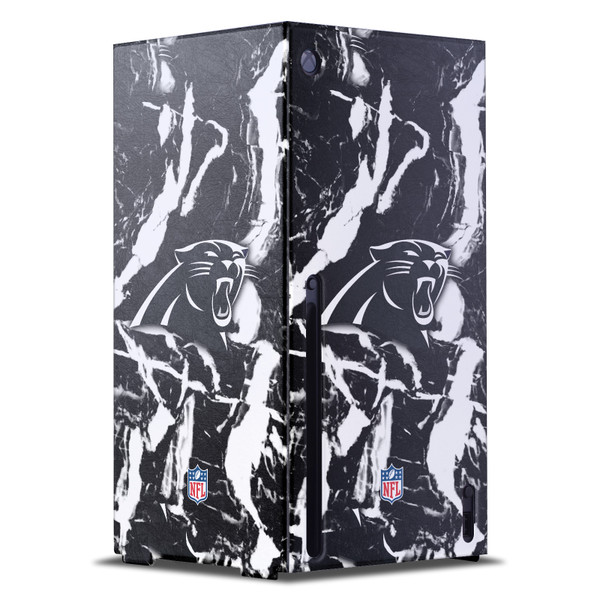 NFL Carolina Panthers Marble Game Console Wrap Case Cover for Microsoft Xbox Series X